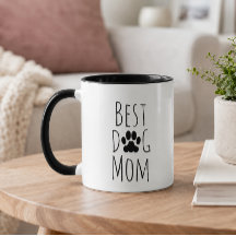 'Melhor Mãe de Cachorro' Charmosa Caneca para Aman