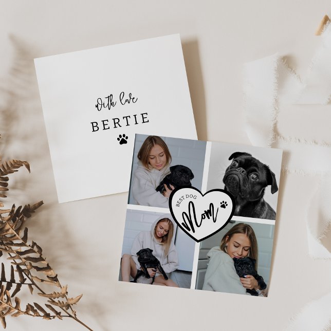 Melhor mãe de cachorro | Colagem de Fotografias (Criador carregado)