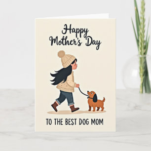 Melhor Mãe de Cachorro do Mundo Cartão do Dia das 