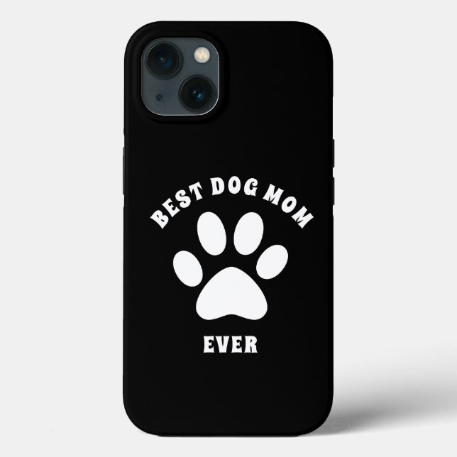 Melhor Mãe De Cachorro Que Nunca Personalizou Text (Verso)