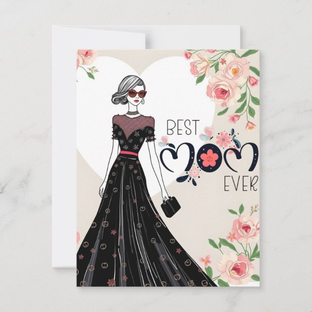 Melhor Mãe de Todos os Tempos Cartão do Dia das Mã (Frente)