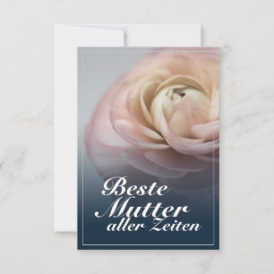 Melhor mãe de todos os tempos com grande rosa rosa