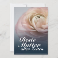 Melhor mãe de todos os tempos com grande rosa rosa