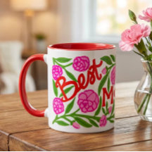 Melhor Mãe do Mundo Caneca do Dia das Mães 330ml