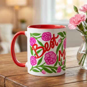 Melhor Mãe do Mundo Caneca do Dia das Mães 330ml