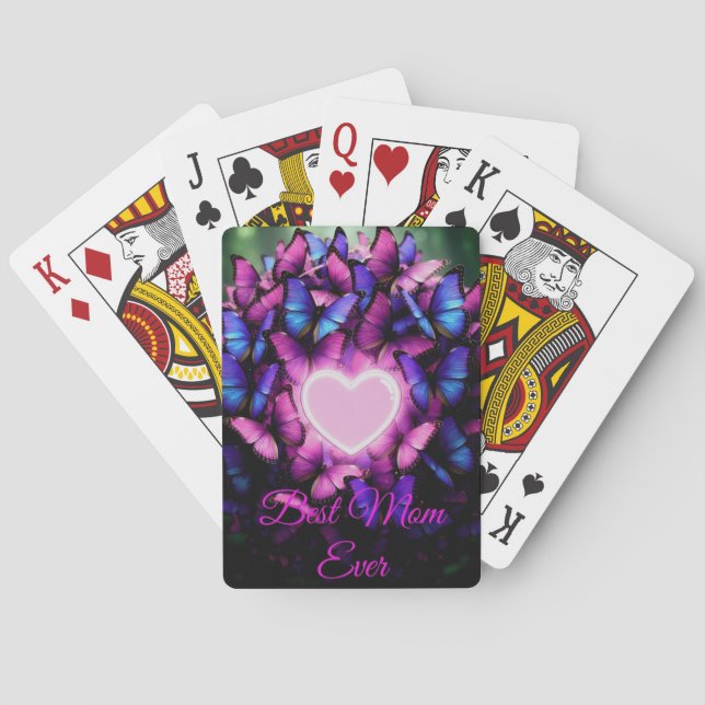 Melhor Mãe do Mundo Cartas de Baralho (Verso)