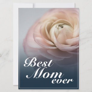 Melhor Mãe do Mundo com Grande Rosa Rosa
