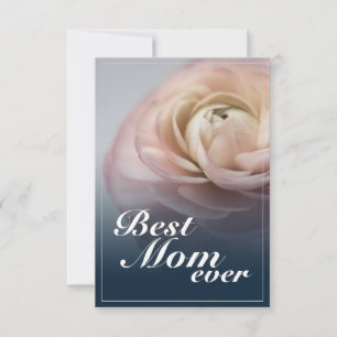 Melhor Mãe do Mundo com Grande Rosa Rosa