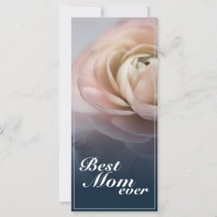 Melhor Mãe do Mundo com Grande Rosa Rosa
