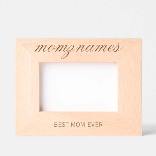 Melhor Mãe Personalizada Nome De Caligrafia (Front)