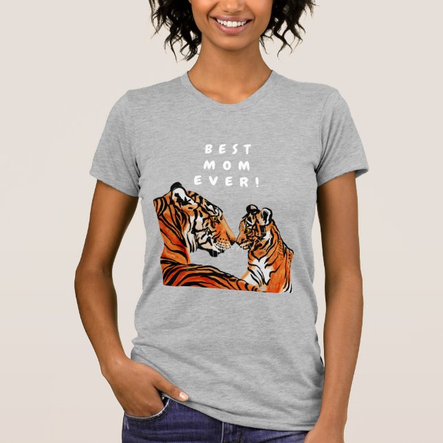 MELHOR MÃE, Tigre Mãe T-Shirt (Frente)