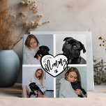 Melhor Mamãe de Cães | Colagem de Fotografias<br><div class="desc">Esta maravilhosa carta da mãe do cão de colagem fotográfica, é perfeita para dia de as mães e aniversários. O cartão apresenta 4 das suas fotos favoritas, um coração e o texto do modelo BEST DOG MAMÃE. Todos os estilos de fonte e cores podem ser alterados clicando no link personalizar...</div>