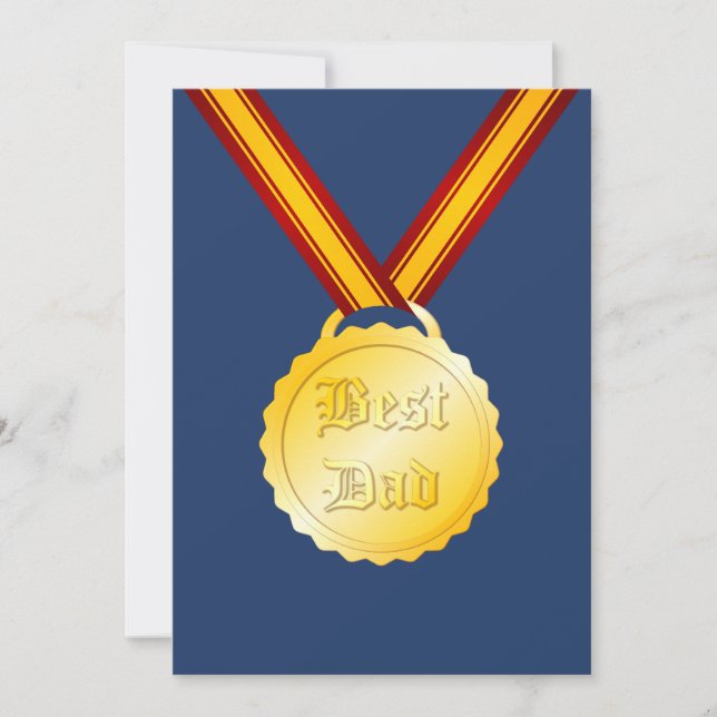 Melhor Medalha de Pai Dia do Pai (Frente)