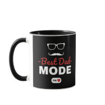 Melhor Modo Pai Ligado Caneca | Presente Divertido