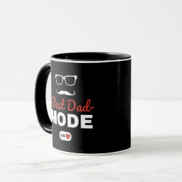Melhor Modo Pai Ligado Caneca | Presente Divertido