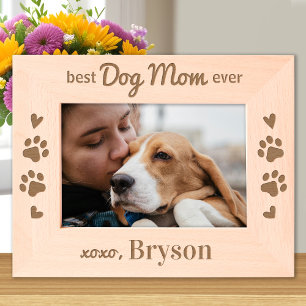 Melhor MOM DOG de sempre - Foto personalizada de m