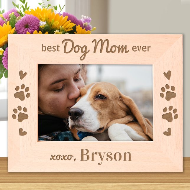 Melhor MOM DOG de sempre - Foto personalizada de m (Criador carregado)