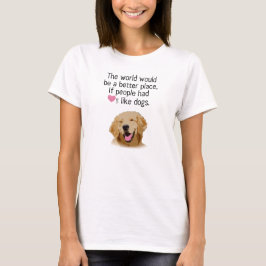 Melhor mundo - camiseta de cão