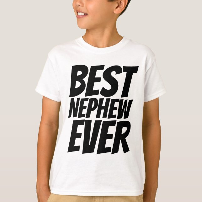 MELHOR NEPHEW NUNCA Kids T-shirts (Frente)
