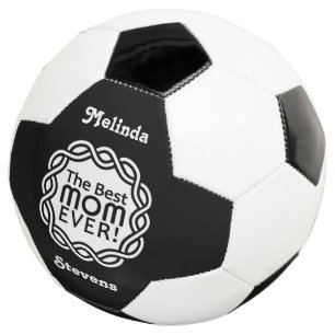 MELHOR nome personalizado MOM e bola de futebol co