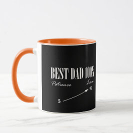 Melhor Pai 100% Amor Paciência Pai Funky Caneca Xí