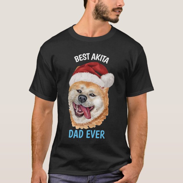 Melhor Pai Akita de Camisa Nunca (Frente)