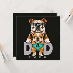 Melhor Pai Bulldog de Todos os Tempos – Dia dos Pa