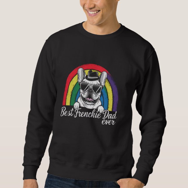 Melhor Pai De Buldogue Francês Nunca - Camisa De C (Frente)
