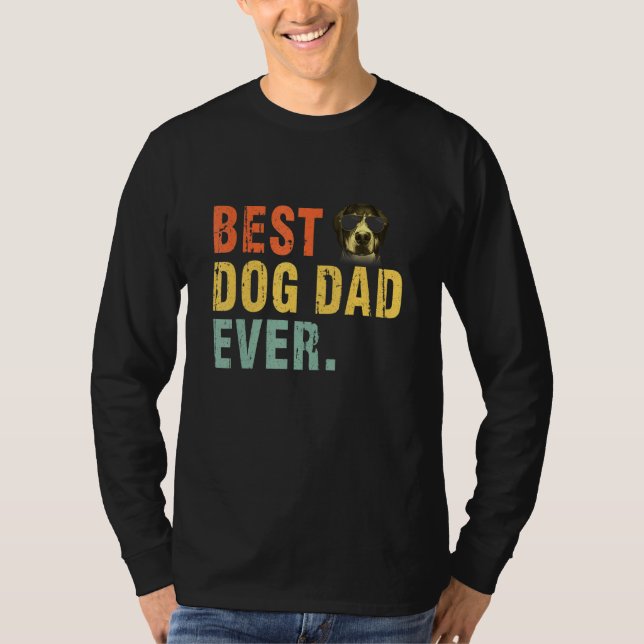 Melhor Pai De Cachorro Alguma Vez Camisa Grande Da (Frente)