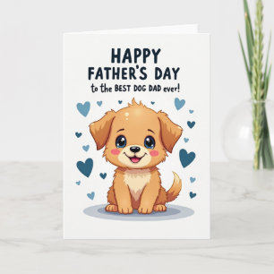 Melhor Pai de Cachorro de Todos os Tempos Cartão F