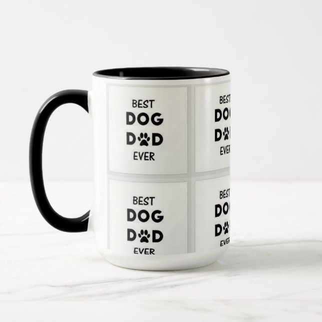 melhor pai de cão para caneca de café (Esquerda)