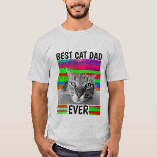 MELHOR PAI DE GATO NUNCA MENS T-SHIRTS