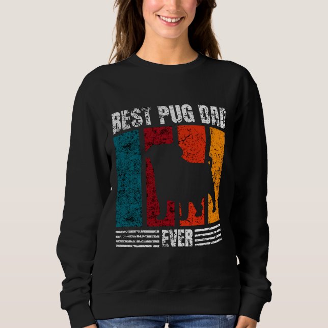 Melhor Pai De Pug Alguma Vez Clássico T-Shirt 538 (Frente)