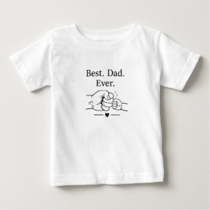 Melhor Pai de Todos Camiseta Minimalista do Dia do