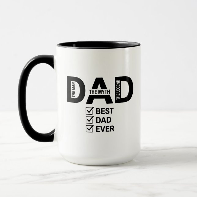 Melhor Pai de Todos os Tempos Caneca de Café Engra (Esquerda)
