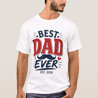 Melhor Pai de Todos Tipografia Vintage Camiseta do