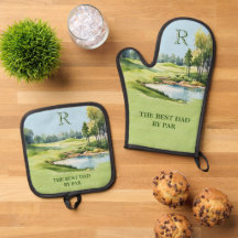 Melhor Pai do Curso Golf Par Watercolor Inicial