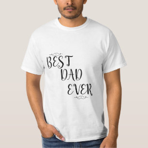 Melhor Pai do dia do pai Linda camiseta