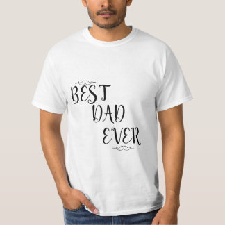 Melhor Pai do dia do pai Linda camiseta