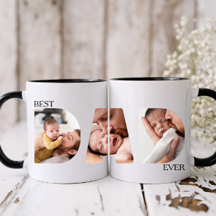 Melhor Pai do Mundo 3 Caneca Minimalista de Foto