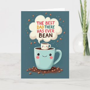 Melhor Pai do Mundo Cartão de Arte de Café