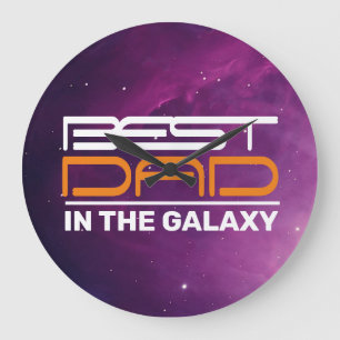 Melhor PAI Do Relógio De Parede Acrílico Da Galáxi