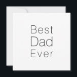 Melhor Pai moderno minimalista branco e preto<br><div class="desc">O melhor Pai da placa de gabinete elegante moderna e simples minimalista preto e branco,  placa de saudação. Cor de fundo editável. presente de excelente para o pai para o Dia de os pais ou o seu aniversário.</div>
