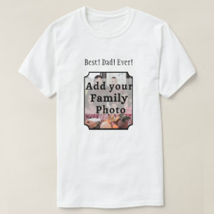 Melhor Pai! Nunca! Personalizar Camisa Fotográfic