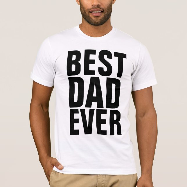 MELHOR PAI NUNCA T-shirts (Frente)