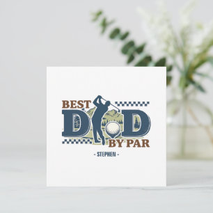 Melhor Pai por Par - Design Silhueta Pai de Golfe