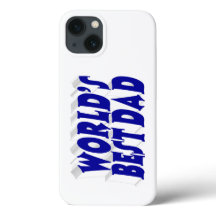 Melhor Pai texto azul 3d