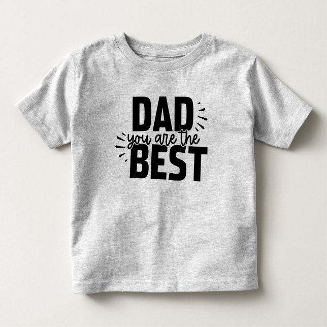 Melhor Pai Toddler T-Shirt (Frente)