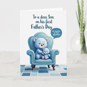 Melhor Pai Urso de Todos os Tempos Cartão