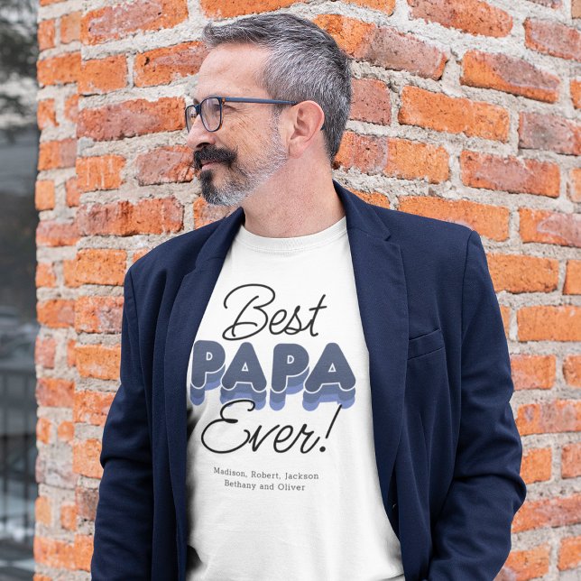 Melhor Papá Moderno Nunca - Camisa (Criador carregado)